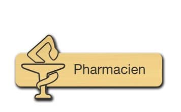 badge de pharmacienne