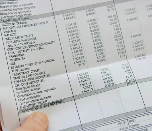 part de la mutuelle sur un bulletin de salaire