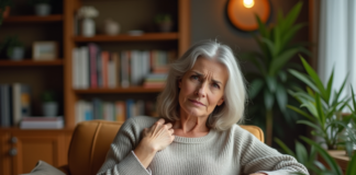 Zona récurrent : comprendre les récidives et les prévenir efficacement Femme d'âge moyen dans un salon chaleureux